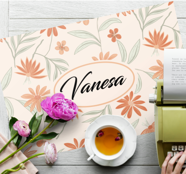 Personalisable placemat custom botanical design - TenStickers