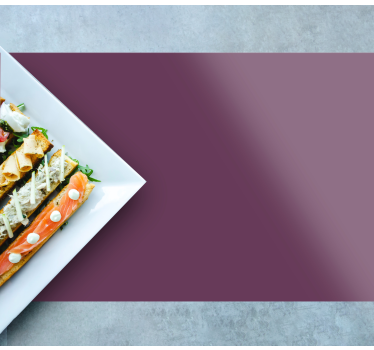 Personalizable placemat for elegant food display - TenStickers