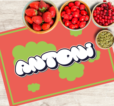 Personalizable placemat personalized fun name - TenStickers