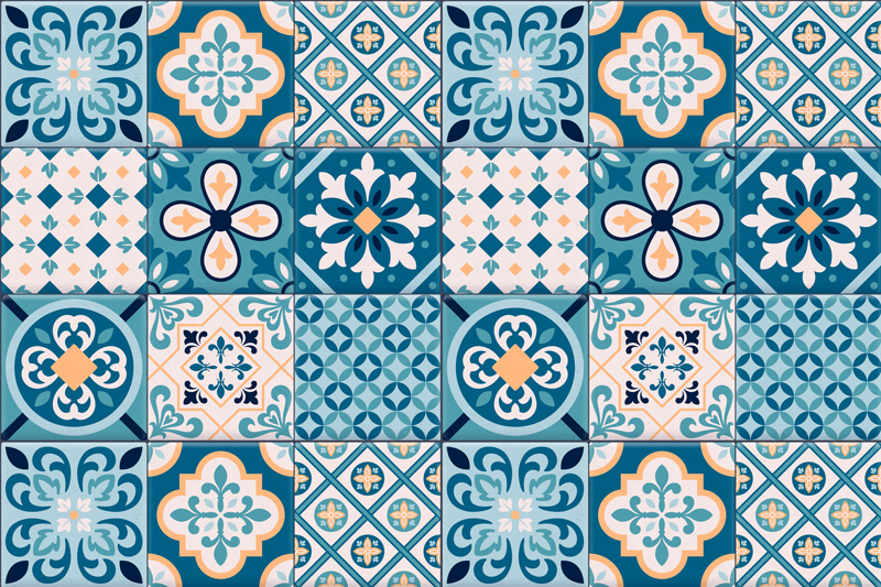 Turquoise Hydraulics original placemat - TenStickers