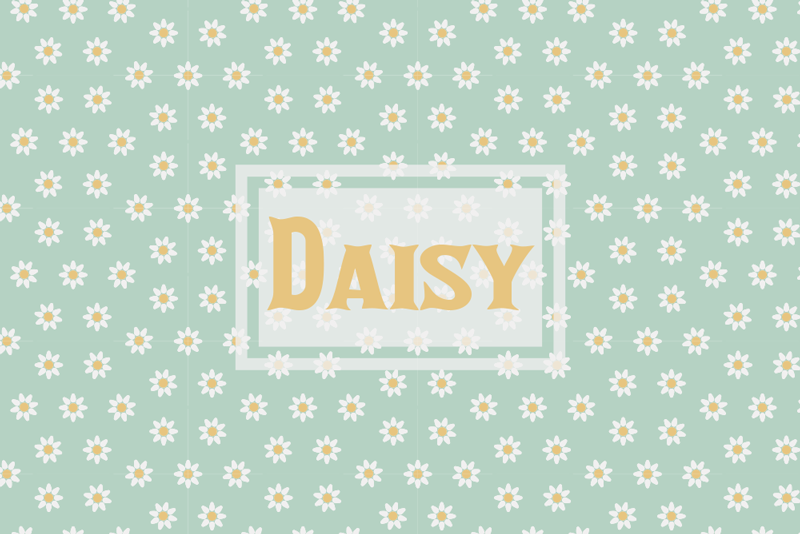 Kids daisy pattern floral placemats - TenStickers