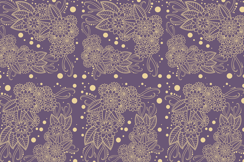 Placemat with botanical illustration design - TenStickers