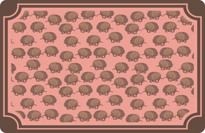 Original placemat with hedgehog pattern surface - TenStickers