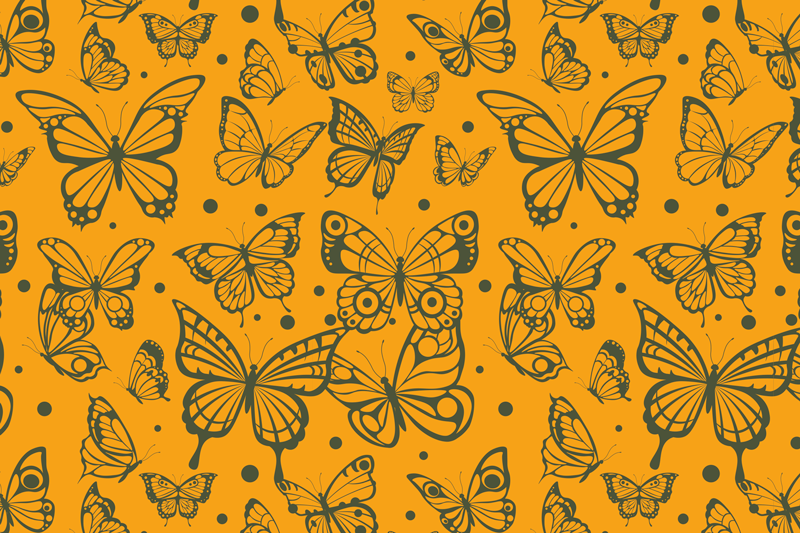 Original placemat with butterfly pattern design - TenStickers