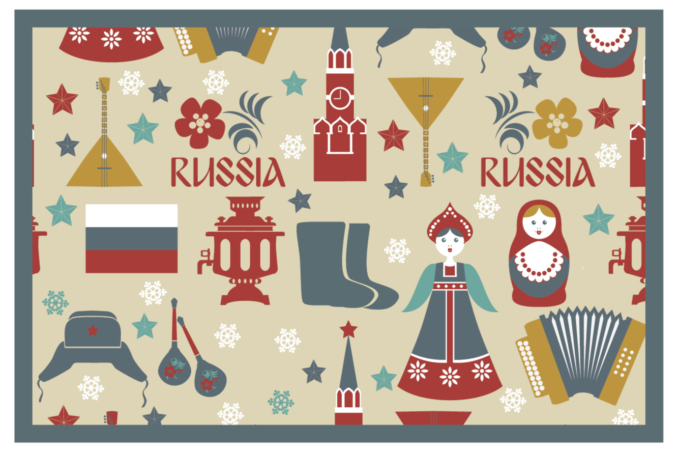 Original placemat with authentic russian culture - TenStickers