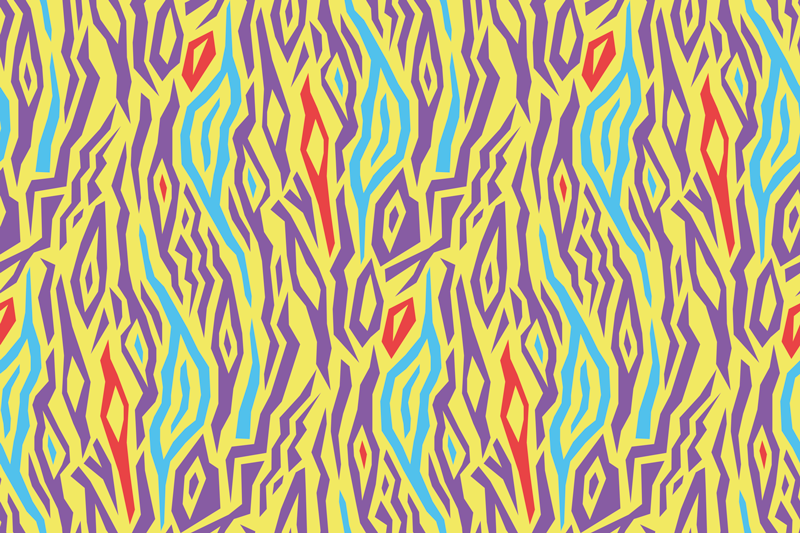 Colorful abstract pattern placemat - TenStickers