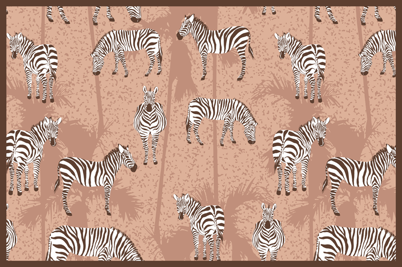 Original placemat in zebra print design - TenStickers