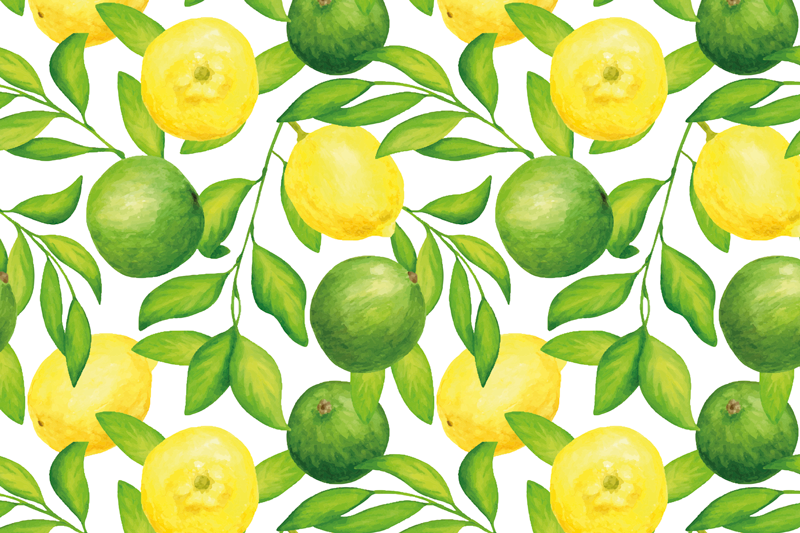 Original placemat fresh citrus design - TenStickers