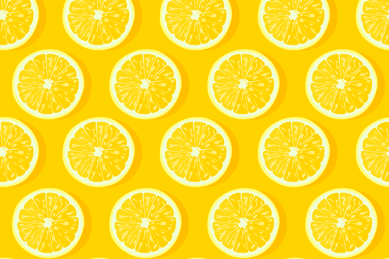 Original placemat bright lemon slices - TenStickers