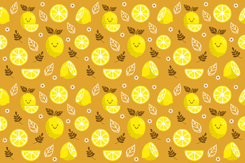 Modern placemat with fruit pattern design - TenStickers