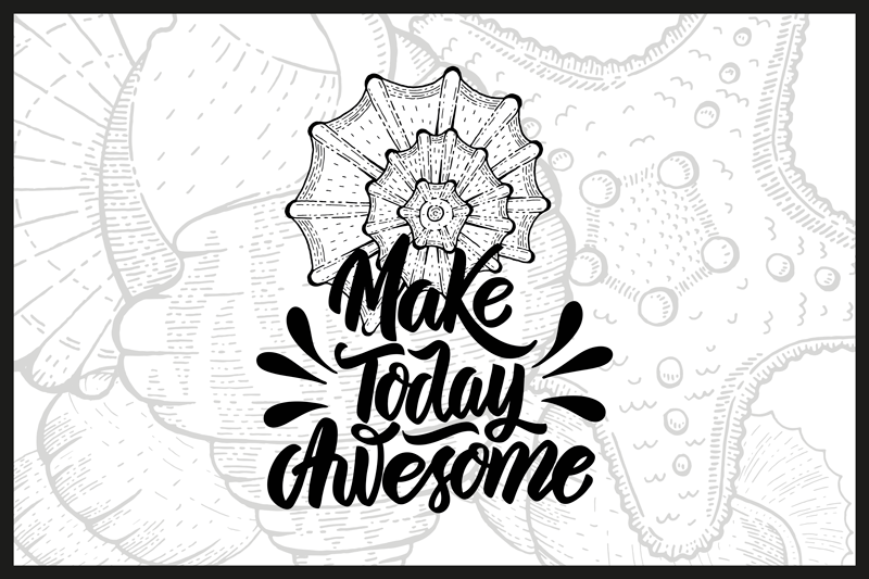 Placemat with quote make today amazing - TenStickers