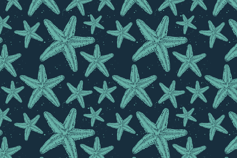 Original placemat starfish design - TenStickers