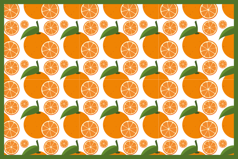 Original placemat citrus wedge design - TenStickers