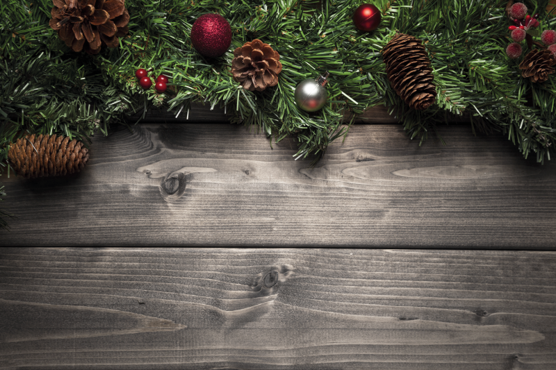 Holiday decoration  Wooden Christmas placemats - TenStickers