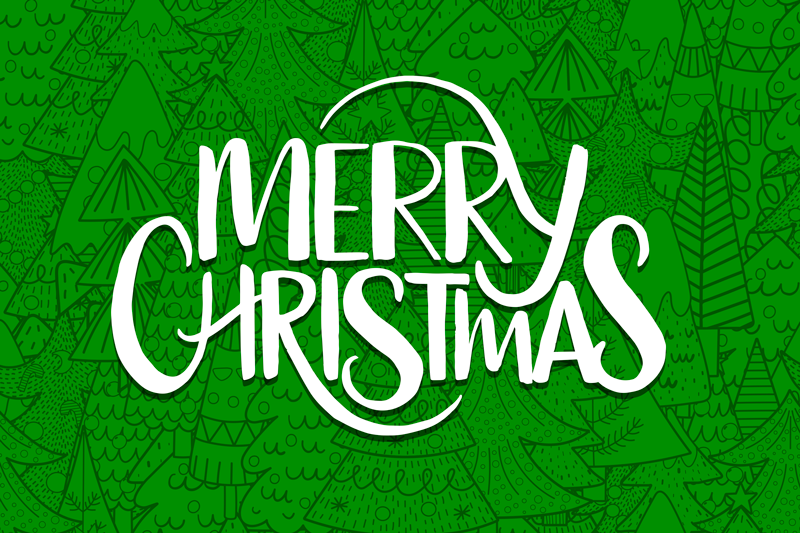 Christmas placemat merry holiday wishes - TenStickers