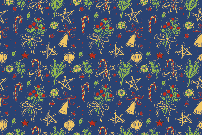 Christmas placemat for a festive table setting - TenStickers