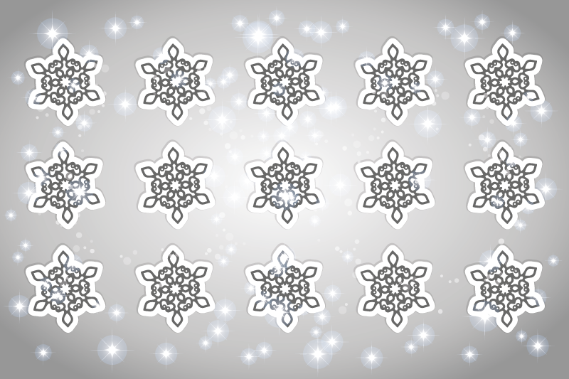 Christmas placemat with snowflake design - TenStickers