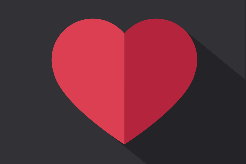 Original placemat heart shaped design - TenStickers