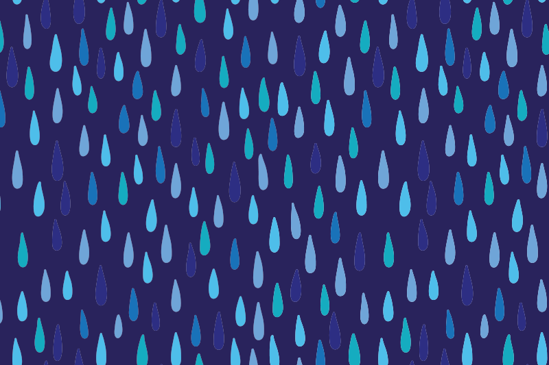 Irregular raindrop original placemats - TenStickers