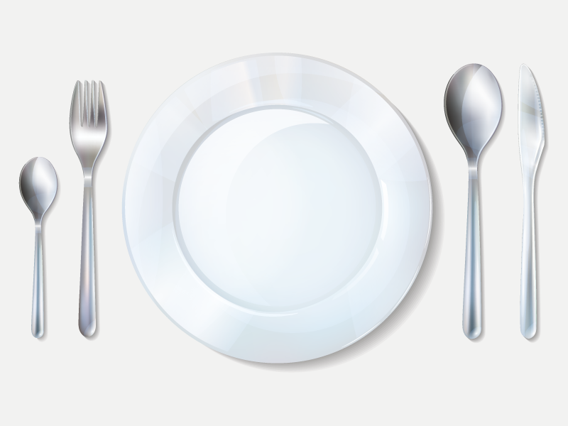 Modern placemat for elegant dining setup - TenStickers