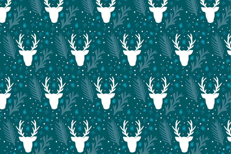 Christmas placemat for an elegant holiday table setting - TenStickers