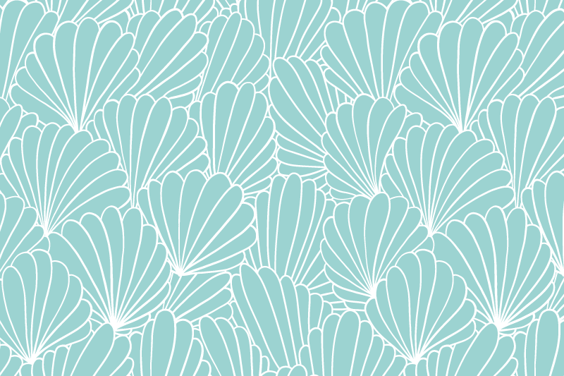 Shell patterned surface placemat - TenStickers