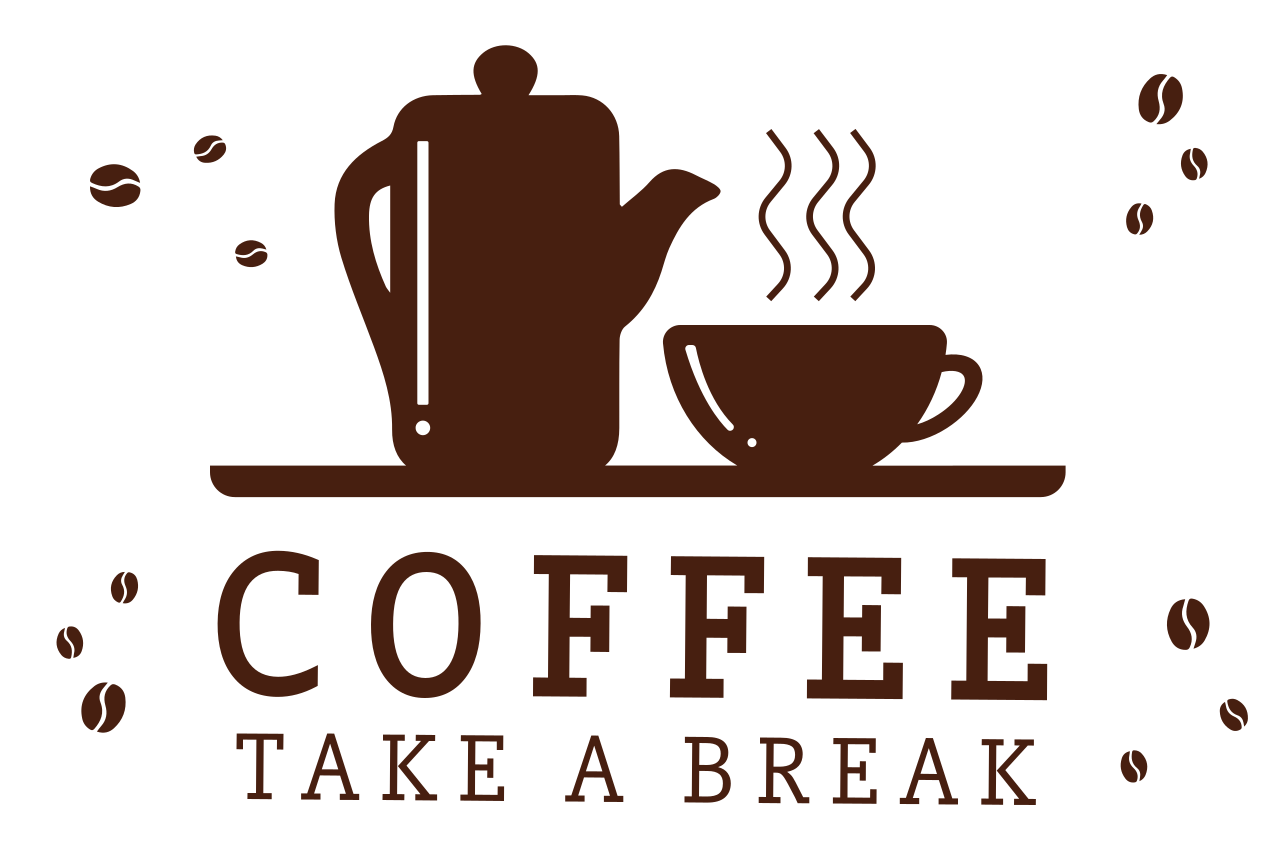 Coffee concept on white restaurant placemats - TenStickers