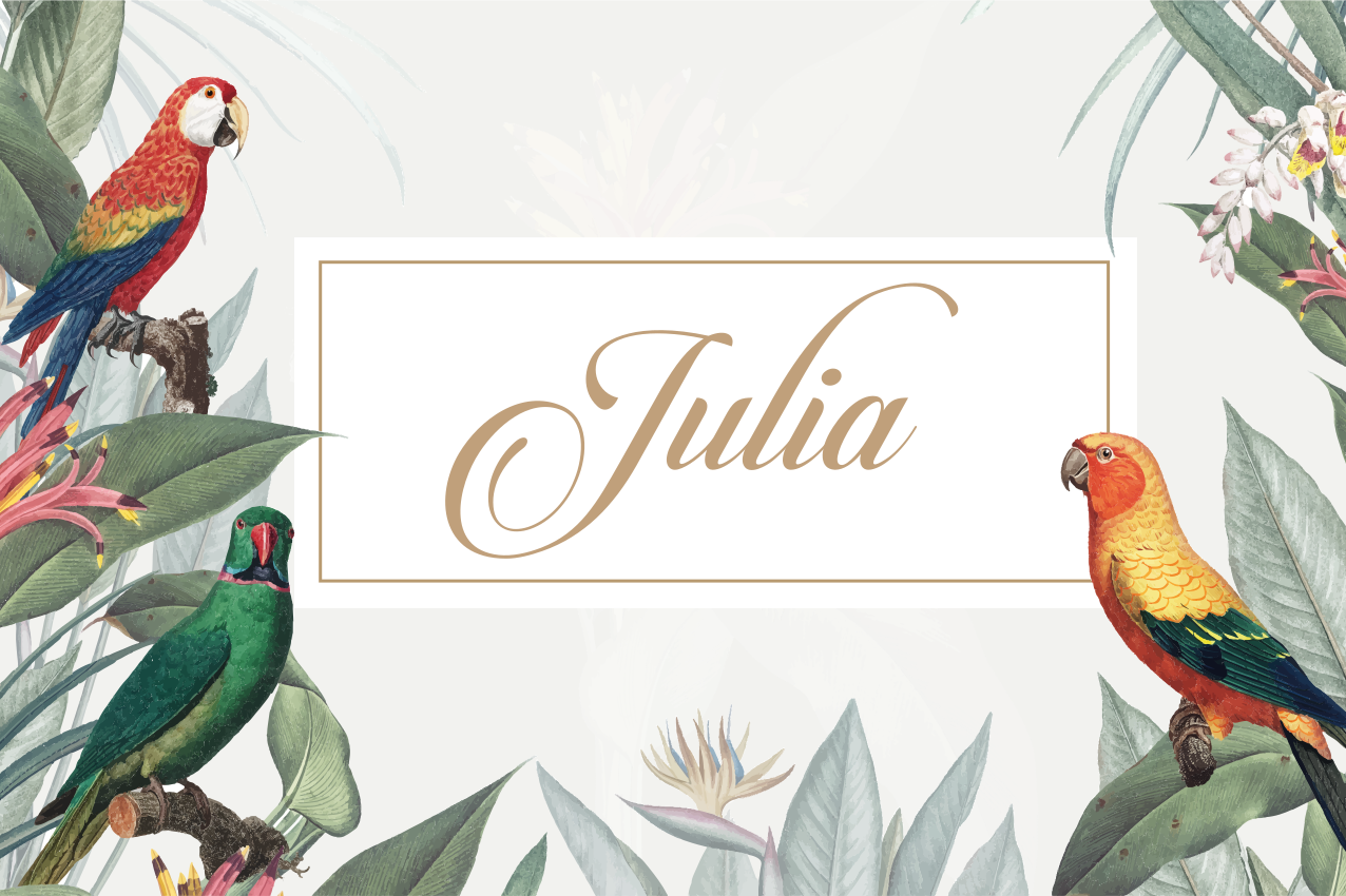 Personalisable placemat elegant name placement - TenStickers