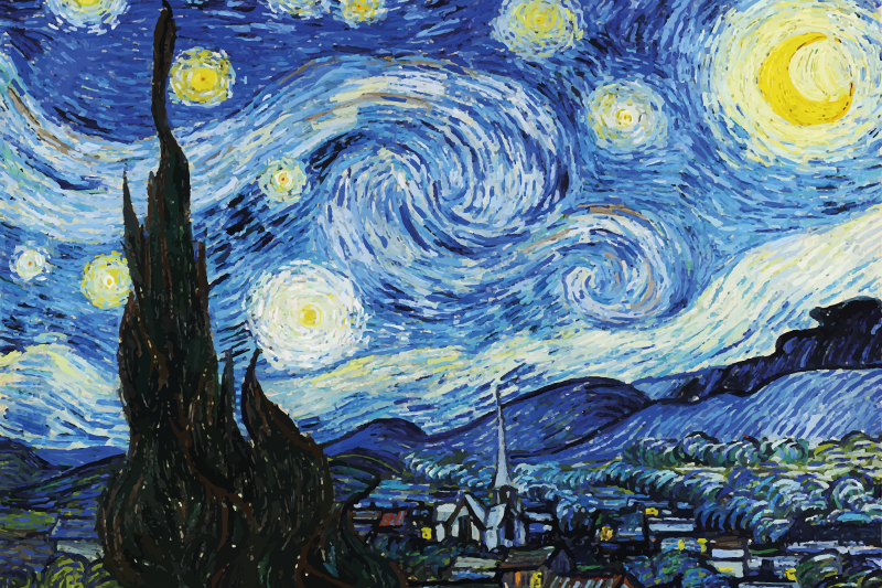 Van Gogh's Starry night original placemats - TenStickers