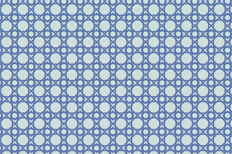 Elegant blue pattern placemat - TenStickers