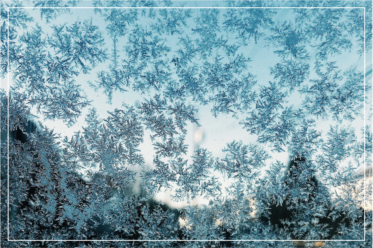 Frosted ice pattern placemat - TenStickers