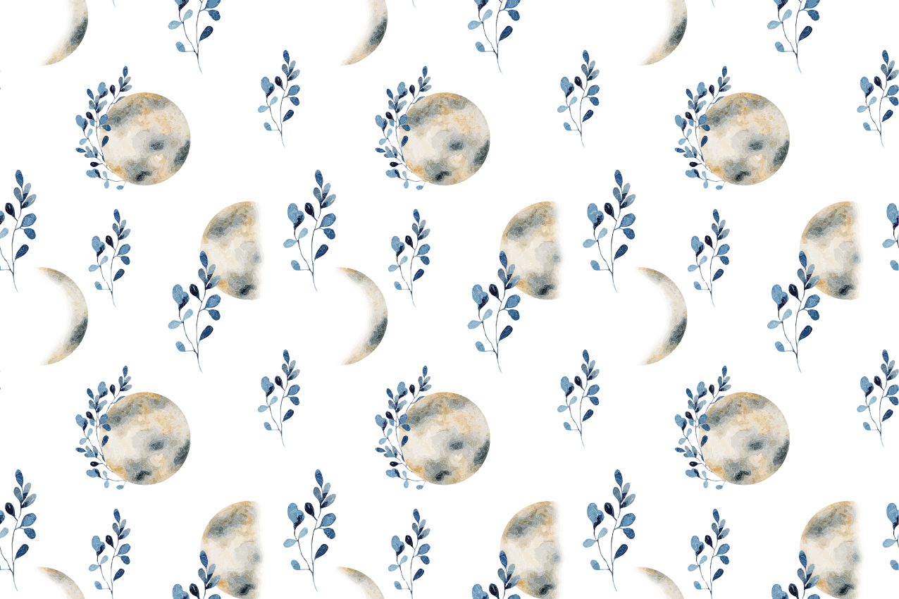 Original placemat celestial moon designs - TenStickers