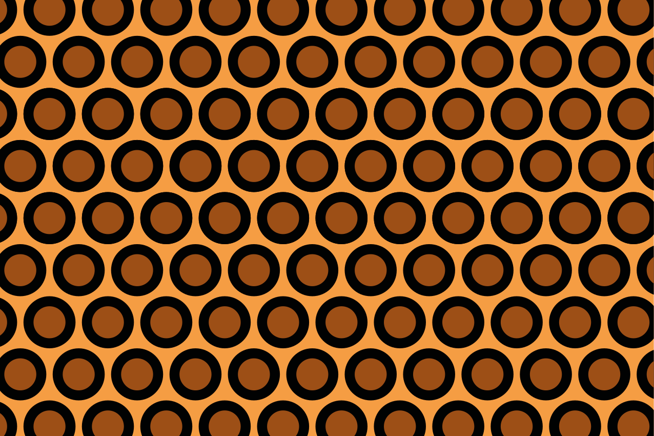 Modern placemat with circular pattern design - TenStickers