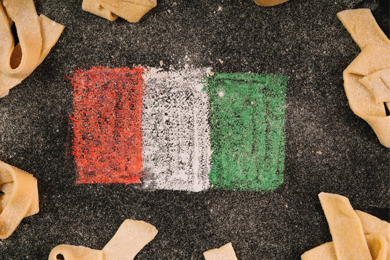 Original placemat italian flag design - TenStickers