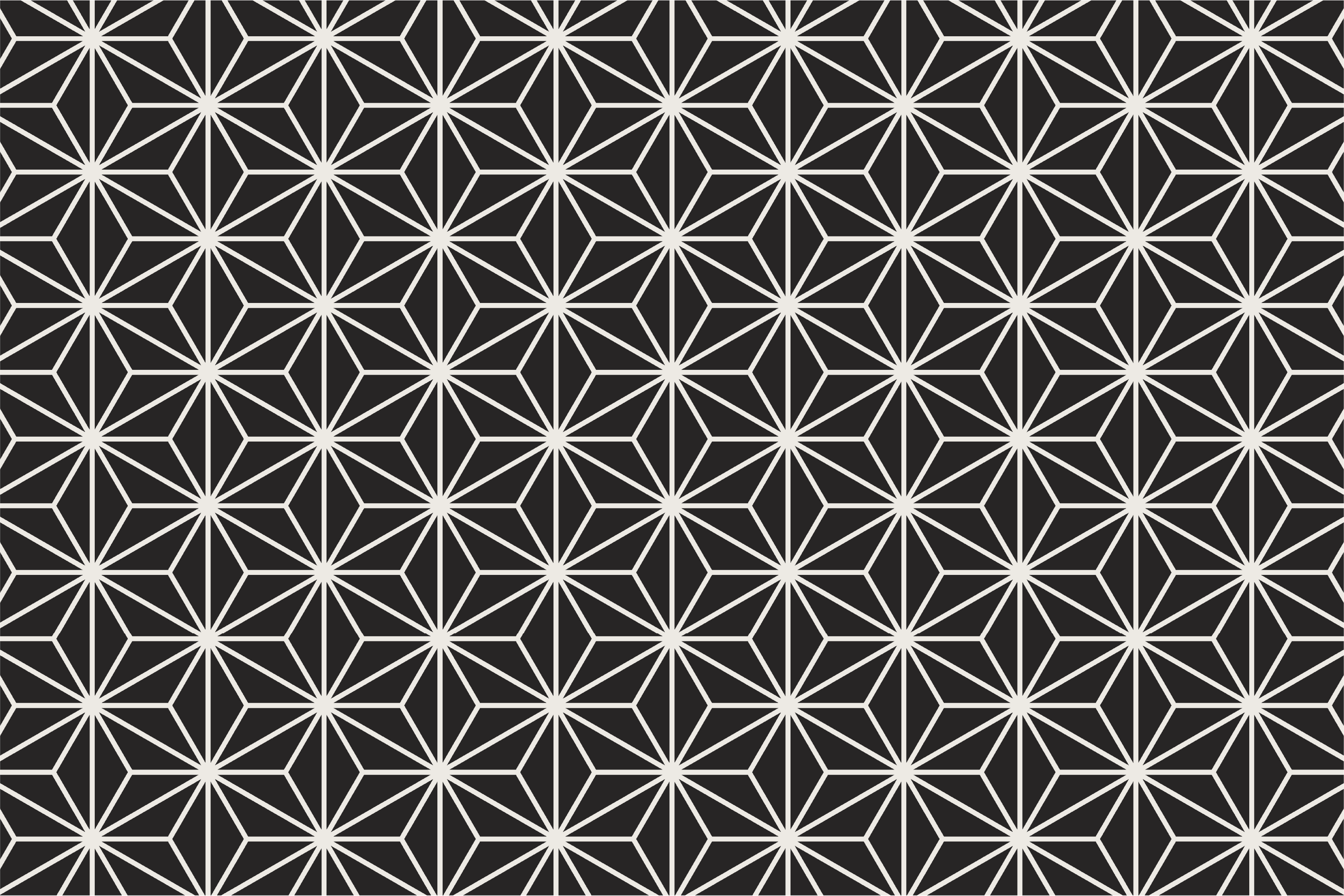 Japanese Asanhoa pattern elegant placemats - TenStickers