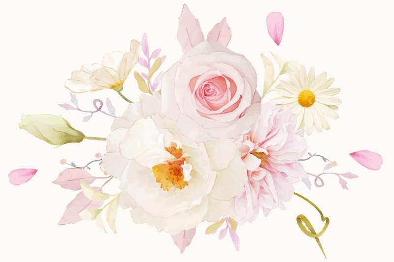 Original placemat floral arrangement delight - TenStickers