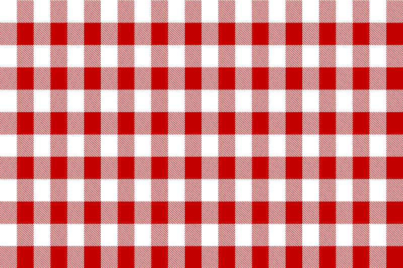 Traditional checked style restaurant placemat - TenStickers