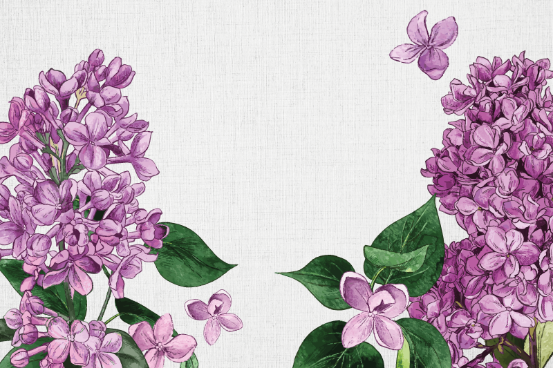 Original placemat lilac floral design - TenStickers