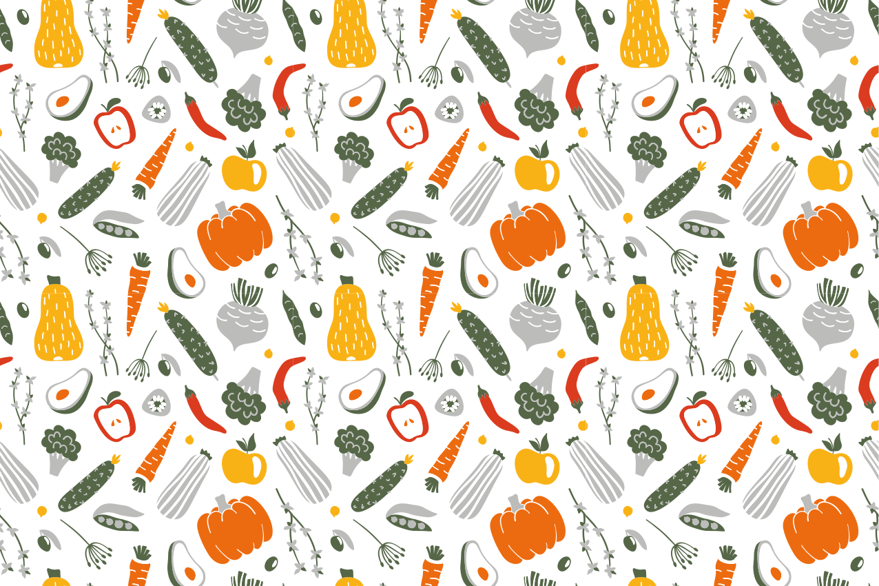 Fruit and vegetable decor original placemats - TenStickers