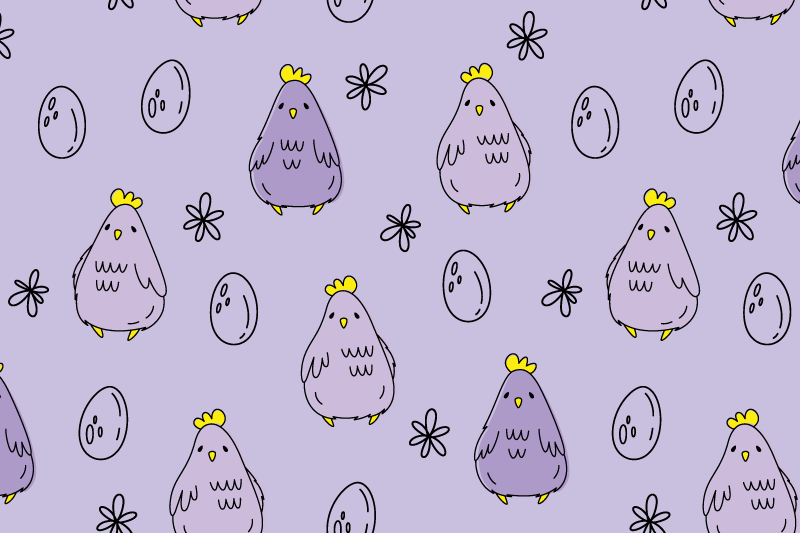 Children placemat cute chickens design - TenStickers