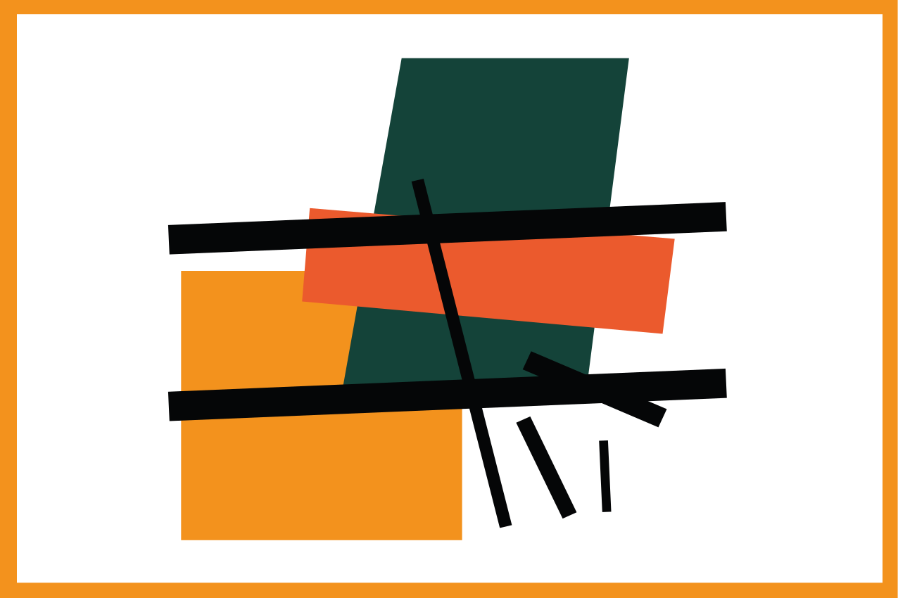 Squares and rectangles art original placemats - TenStickers