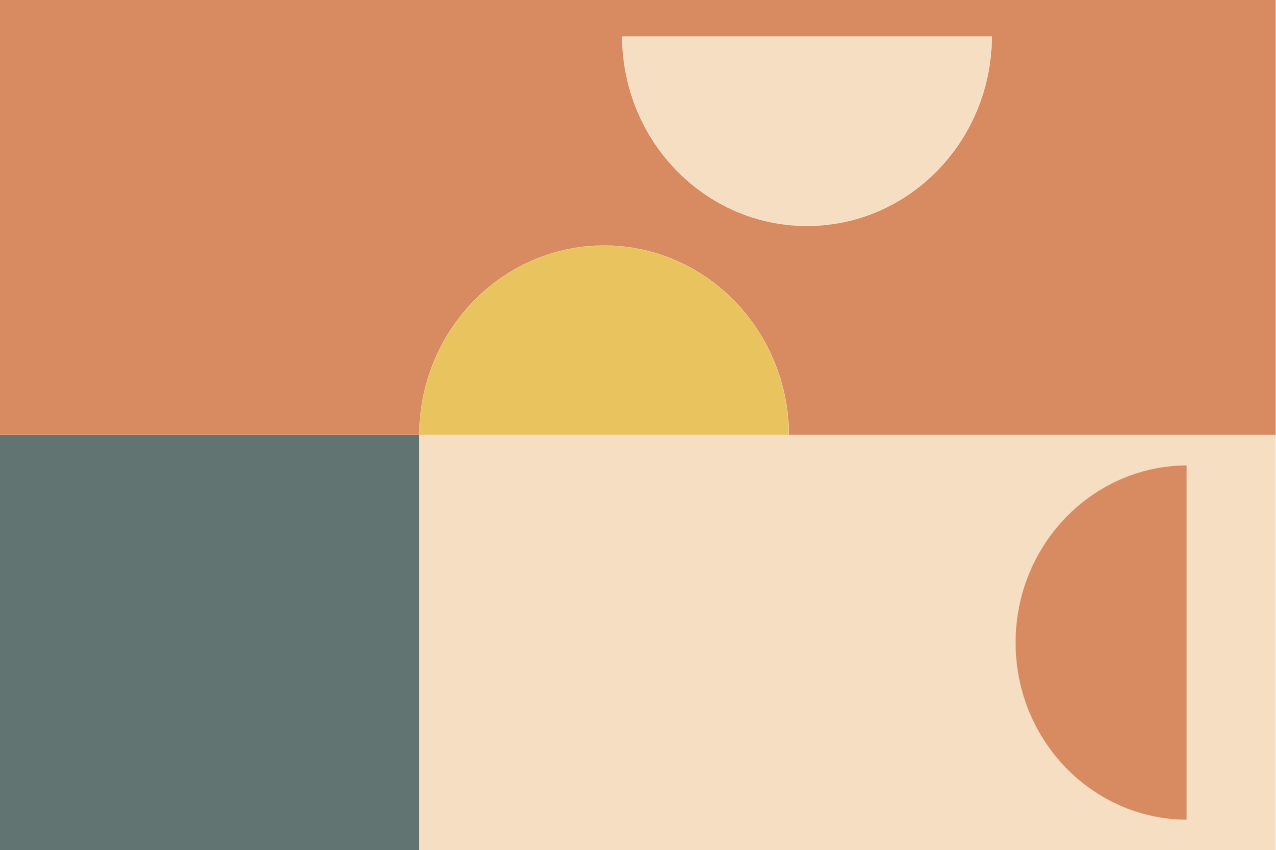 Modern placemat with colorful geometric designs - TenStickers