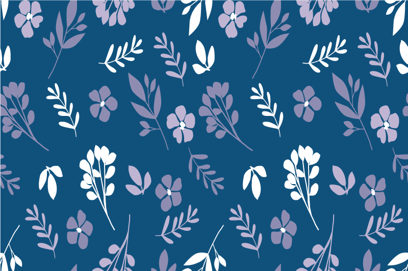 Placemat botanical floral design - TenStickers