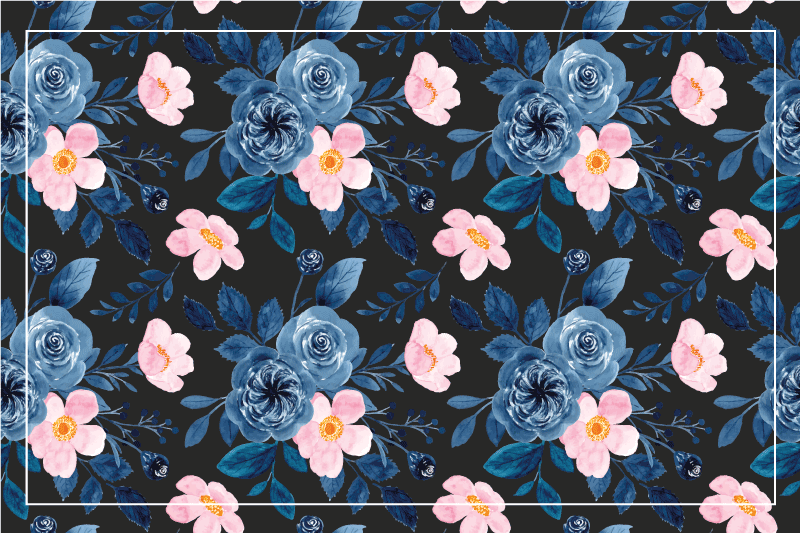 Original placemat with botanical texture - TenStickers