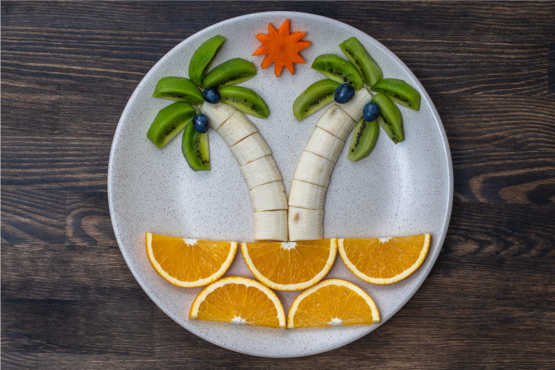Original placemat tropical fruit design - TenStickers