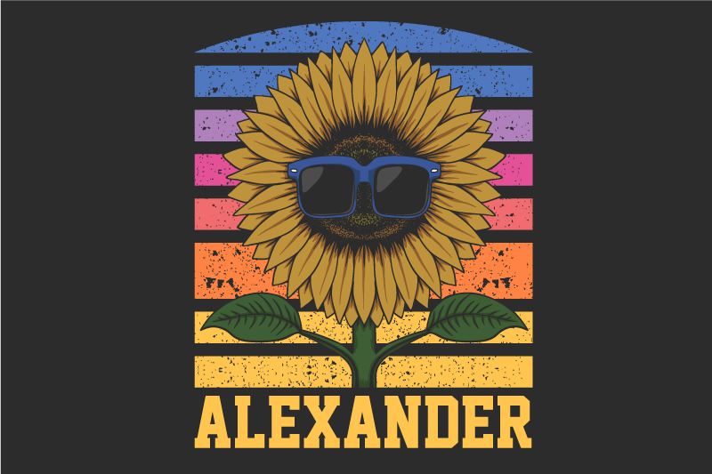 Rainbow cool sunflower quote placemats - TenStickers