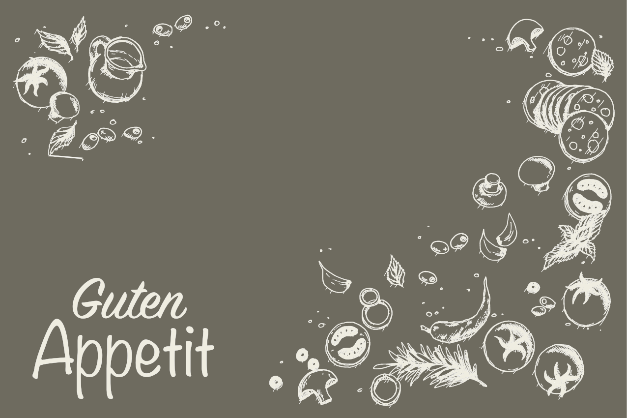 Placemat with quote cook with love - TenStickers