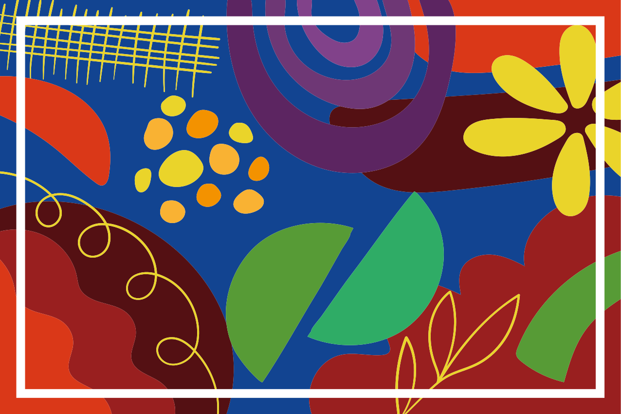 Original placemat with bold geometric patterns - TenStickers