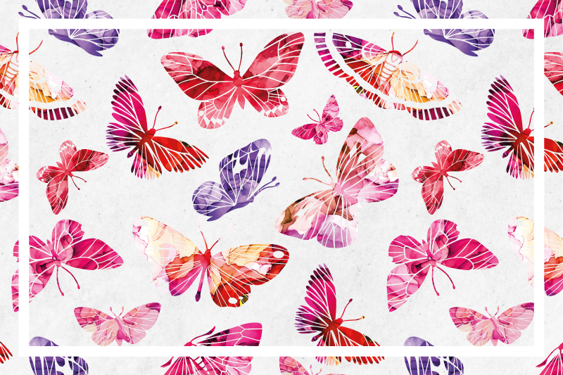 Original placemat colorful butterfly designs - TenStickers