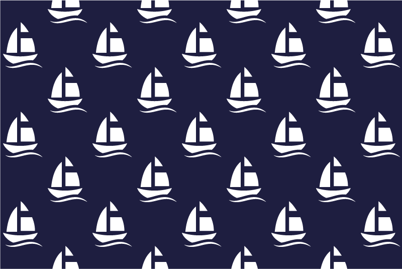Original placemat sailboat design - TenStickers